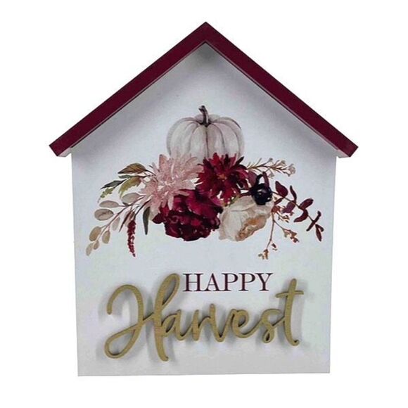 Fall Decor Bundle Autumn Sign Lot Pumpkin Leaves Garland Cozy Tabletop Kit NWT - Picture 2 of 15